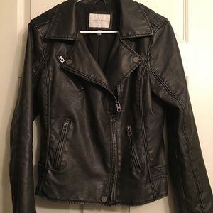 Lucky Brand Faux Leather Moto Jacket